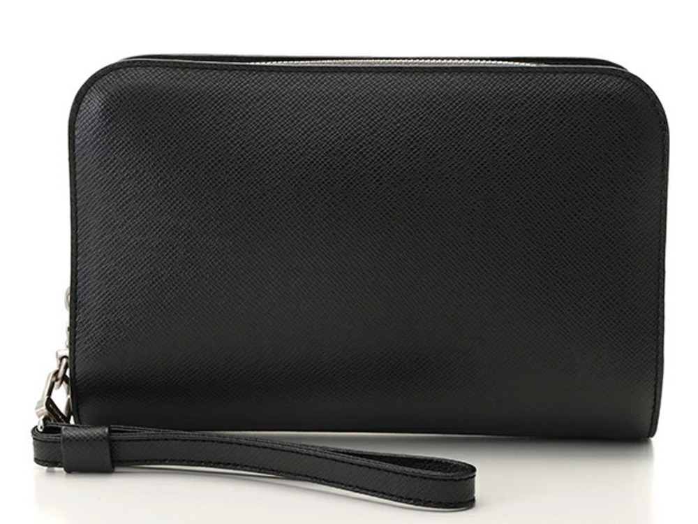 LOUIS VUITTON Clutch Bag Baikal Taiga Ardoise